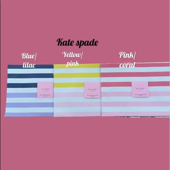 KATE SPADE NEW SPRINGTIME 4 PIECE PLACEMENT SET 13”x19” - Picture 1 of 8